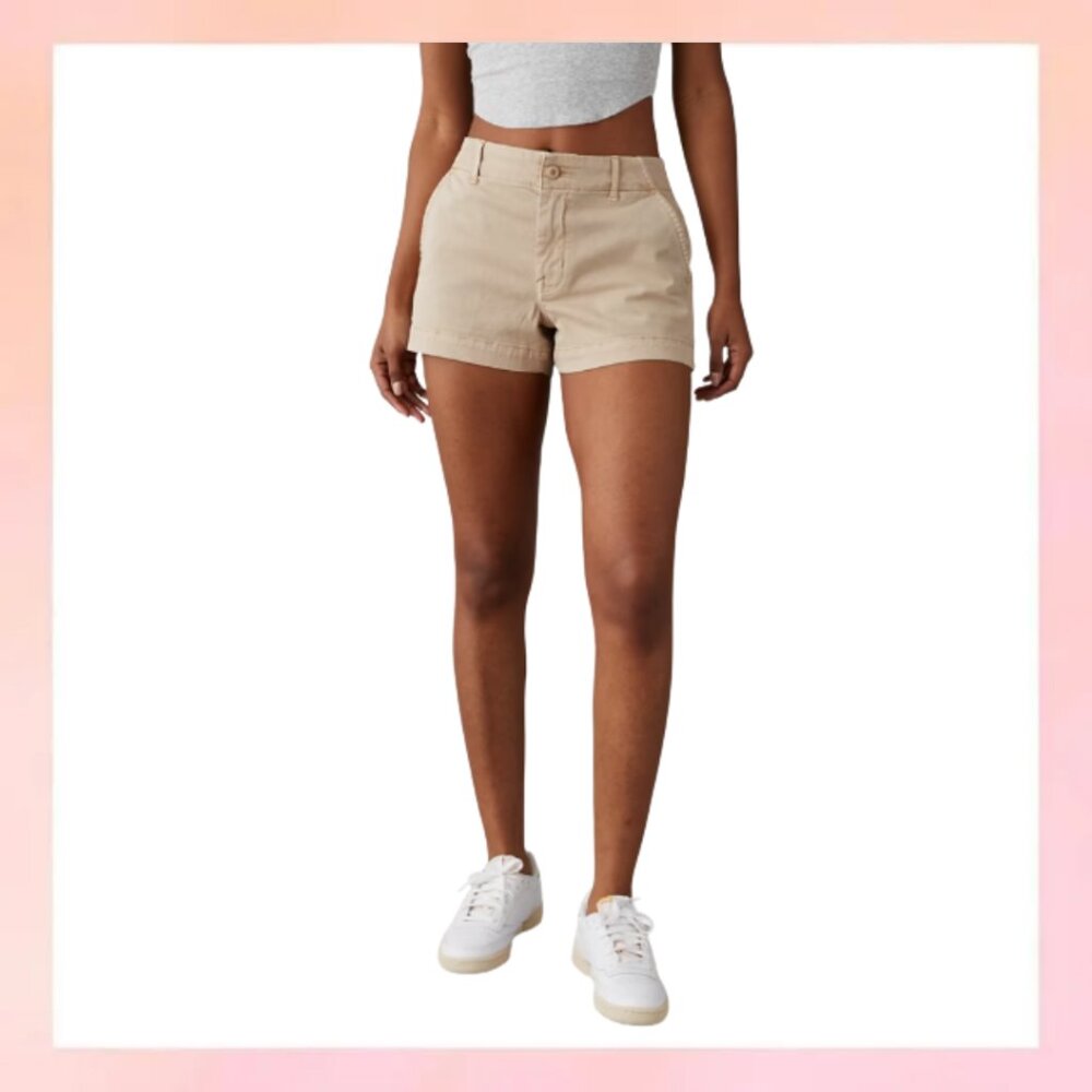 Dickies Size 3 Cuffed Chino Shorts - Khaki/Olive